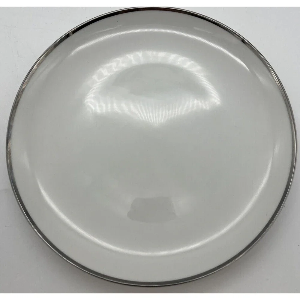 2 Vtg Harmony House Fine China Moderne 3545 Salad Lunch 7.5” Plate